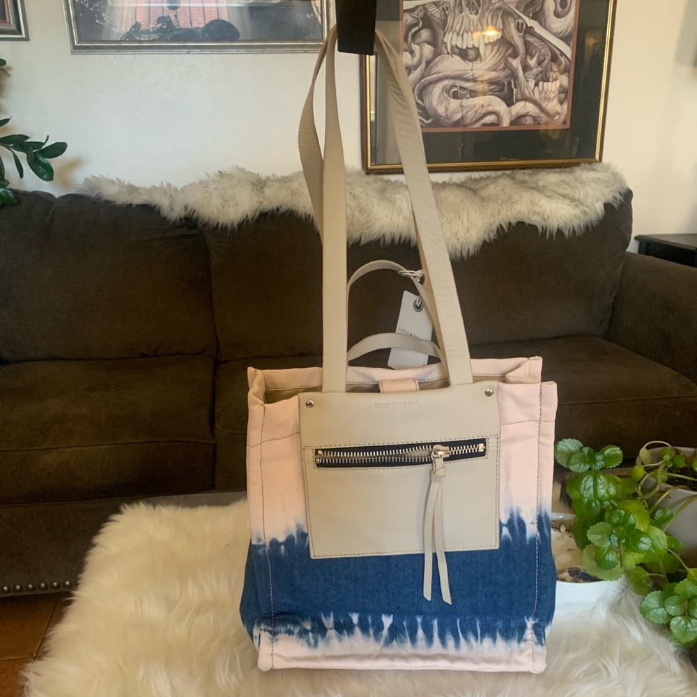 NWT Lucky Brand Tie Dye denim Tote